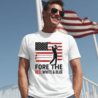 Load image into Gallery viewer, Fore The Red White &amp; Blue T-Shirt– Heavyweight Cotton, Classic Fit, Relaxed Style