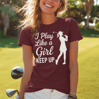 Load image into Gallery viewer, I Play Like a Girl T-Shirt– Heavyweight Cotton, Classic Fit, Relaxed Style